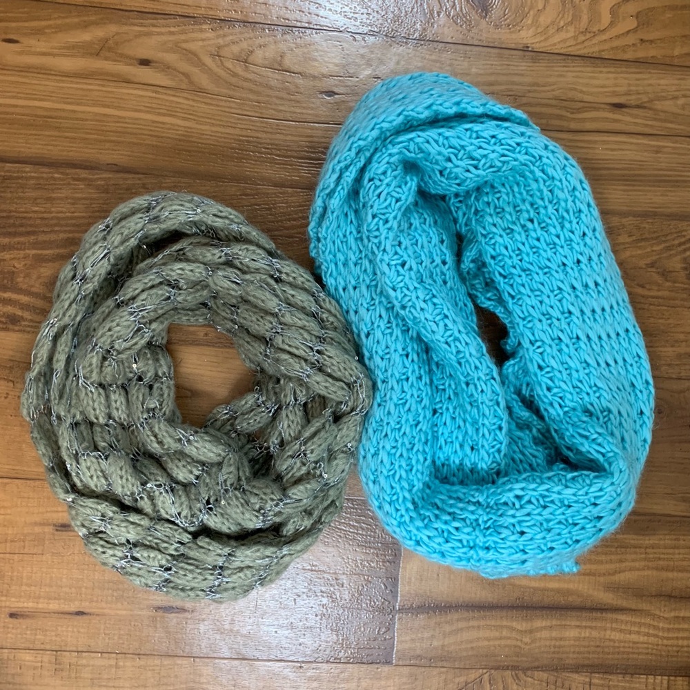 Teal and Grey Scarf Bundle